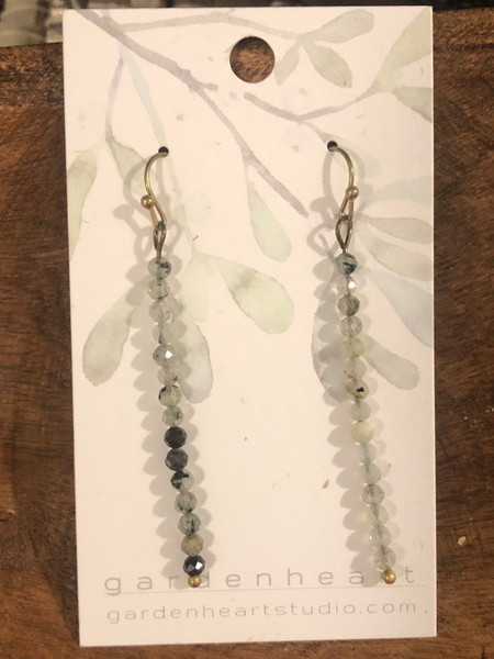 Prehnite earrings