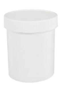 2 oz. White Ointment Jar  - 256 in a case