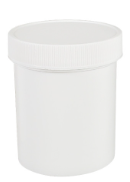 16 oz. White Ointment Jar  - 48 in a case