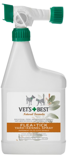 Natural Flea + Tick Yard & Kennel Spray (32 oz)