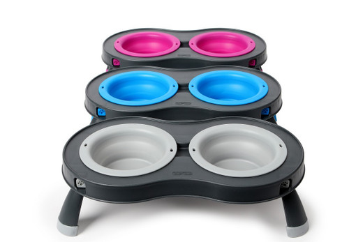 Double Elevated Pet Bowl - Small