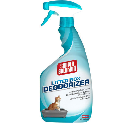 Simple Solution Simple Solution Cat Litter Box Deodorizer Spray Bottle, 32 oz