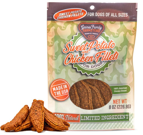 Sweet Potato & Chicken Fillets - Made in the USA - 8oz
