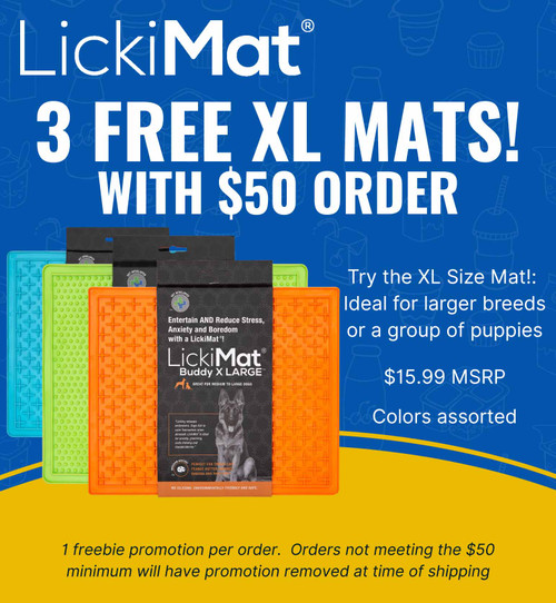 3 Free XL Mats with $50 Purchase!