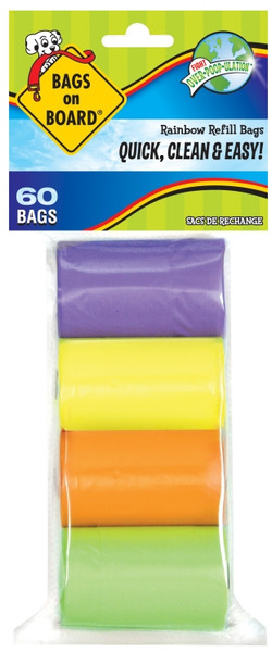 Bags on Board Rainbow Bag Refill Pack (60)