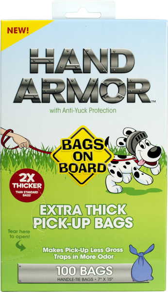 Hand Armor Extra Thick Handle Tie Bags (100 bags)