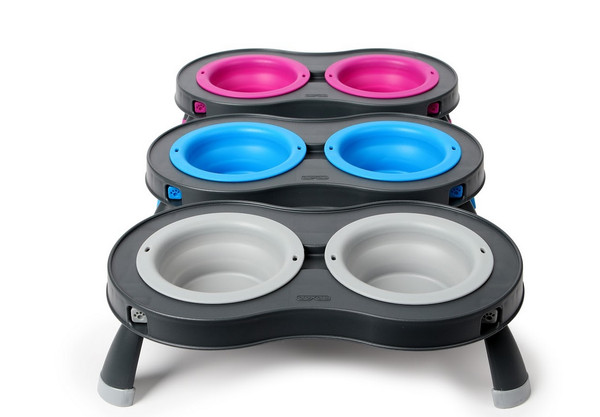 Double Elevated Pet Bowl - Small