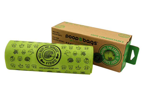 200 Count Single Roll Compostable Bags  - Case of 12
