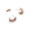 Granada Half-Hoop Earrings – Rose Gold Plated