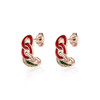 Granada Half-Hoop Earrings – Rose Gold Plated