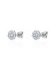 Stella Moissanite Stud Earrings — Sterling Silver
