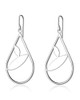 Leaf Drop Earrings - Sterling Silver