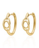 Marina Link Hoop Earrings - Gold Plated