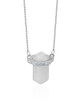 Moonstone Point Necklace — Sterling Silver