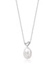 Freshwater Pearl Heart Drop Pendant | Showroom