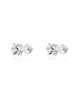 Lucent Solitaire Stud Earrings — Sterling Silver - 1 ct | Showroom