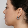 Milano Hoop Earrings – Silver Plated
