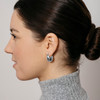 Flora Hoop Earrings – Silver Plated