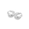 Lucca Hoop Earrings – Silver Plated