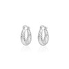 Lucca Hoop Earrings – Silver Plated