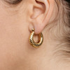 Lucca Hoop Earrings – Silver Plated