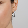Genova Hoop Earrings – Silver Plated