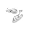 Linked Drop Earrings – Silver Plated