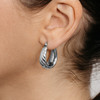 Vicenza Hoop Earrings – Silver Plated