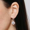 Lyon Drop Earrings – Sterling Silver (White)