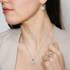 Lyon Pendant Necklace – Sterling Silver (White)