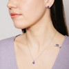 Bordeaux Stud Earrings – Sterling Silver (Purple)