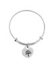 Tree of Life Adjustable Heart Bangle – Sterling Silver