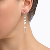 Faith Drop Earrings –Sterling Silver
