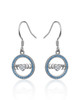 Halo Heart Hook Earrings – Sterling Silver