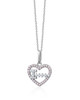 Heartbeat Pavé Pendant – Sterling Silver