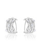Interwoven Bands Earrings – Sterling Silver