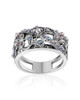 Seed Pearl Marcasite Ring – Oxidized Silver