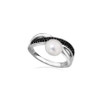 Pearl Pavé Wrap Ring – Sterling Silver