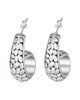 Mosaic Hoop Earrings – Sterling Silver