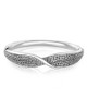 Woven Bangle – Silver Plated