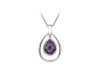 Amethyst Teardrop Pendant – Rose Gold Plated