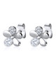 Floral Stud Earrings – Sterling Silver
