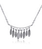 Feather Fringe Necklace – Sterling Silver