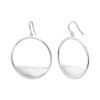 Half-Moon Drop Earrings – Sterling Silver