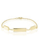 Bar Link Bracelet – Gold Plated