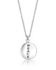 “Peace” Disc Pendant – Sterling Silver