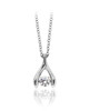 Shimmering Wishbone Pendant – Sterling Silver