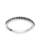 Black Pavé Band Ring – Sterling Silver
