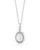 Oval Mother of Pearl Urn Pendant – Sterling Silver