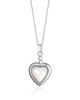Mother of Pearl Heart Urn Pendant – Sterling Silver